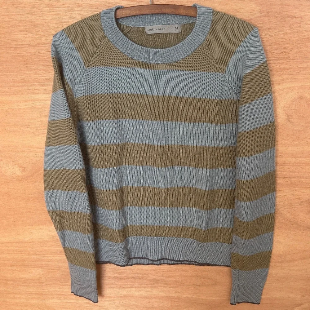 Icebreaker Cool=Lite women's merino utility explore crewe sweater size M medium - Picture 2 of 8